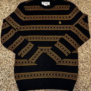 Original Penguin Black and Gold Crewneck Sweater